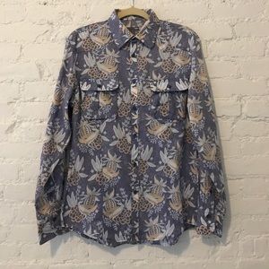 COPY - SALE Long sleeve collared shirt H+M med 15 3/4"